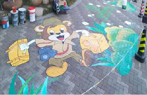 诸暨夏季画地面彩绘会遇到的问题