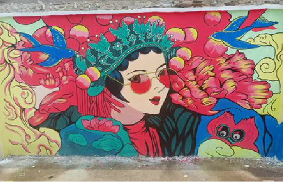 诸暨墙体彩绘-网红墙