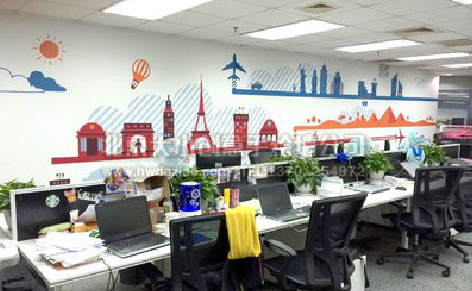 诸暨教你设计办公室墙绘的方法。